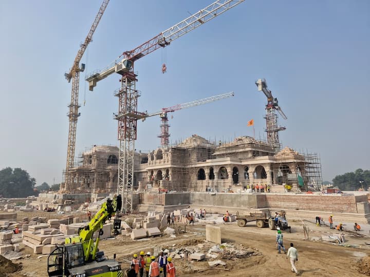 The Ram Mandir's construction is in its final stage. PM Narendra Modi will attend the consecration ceremony of the temple in January. (Image Source: X/@BJP4India)