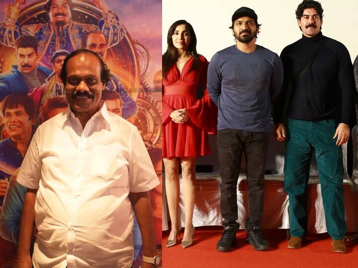 Dindigul I Leoni comedy speech at Aalambana movie about his dancing experience Aalambana: என்னை டான்ஸ் ஆட வைக்க இயக்குநர் ரொம்ப கஷ்டப்பட்டார்.. ஆலம்பனா பிரஸ்மீட்டில் ஐ.லியோனி சுவாரஸ்யம்!