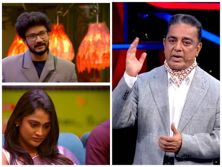 Bigg Boss Tamil Season 7 10th December 2023  Promo 3 Kamal Hassan Vishnu Vijay Varma Star Vijay Bigg Boss 7 Tamil: விஷ்ணுவை டார்கெட் செய்த கமல்; கவலையோடு காணப்படும் பூர்ணிமா.. பிக்பாஸில் இன்றைய சம்பவம்!