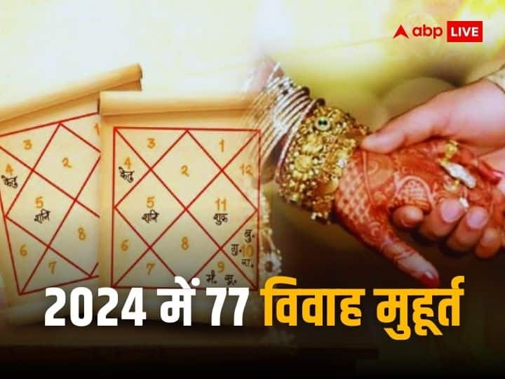 Vivah Muhurat 2024 january to december shubh muhurat 77 tithi for hindu marriage Vivah Muhurat 2024: साल 2024 में 77 दिन बजेगी शहनाई, विवाह के लिए सबसे ज्यादा फरवरी में मुहूर्त