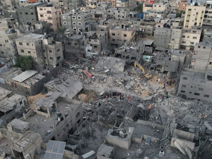 100 days of Gaza War Israel Hamas Palestine Conflict PM Benjamin Netanyahu ABPP गाजा-इजरायल युद्ध के 100 दिन: 24 हजार मौत, लाखों घायल, 19 लाख बेघर, दुनिया जंग रोकने में नाकाम