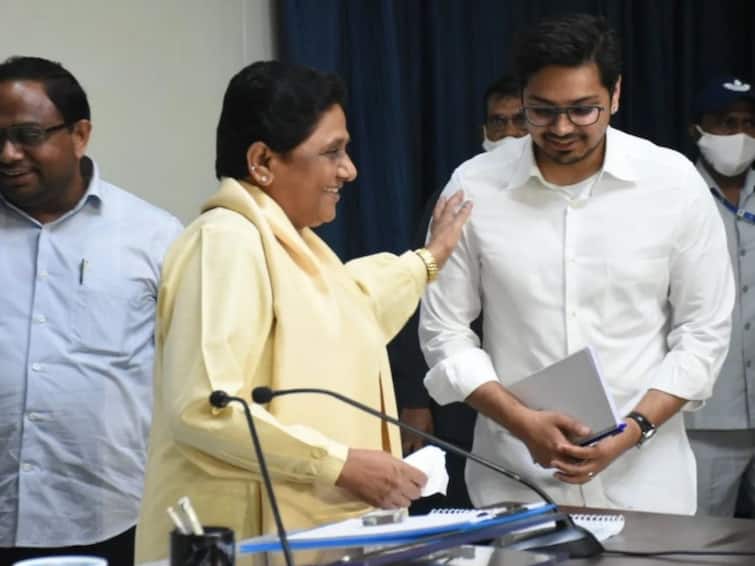 Mayawati Next BSP President Nephew Akash Anand Uttar Pradesh Politics News Lok Sabha 2024 Elections BSP Supremo Mayawati Designates Nephew Akash Anand Next Party Chief