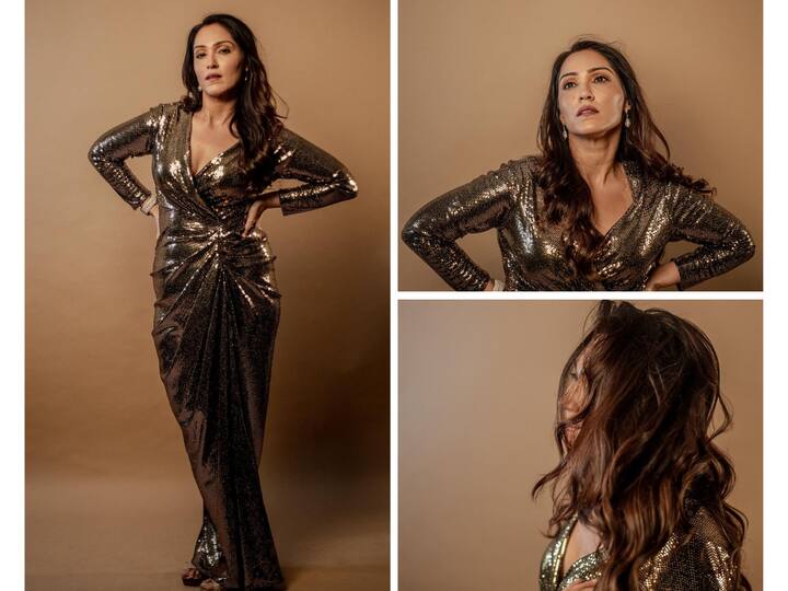 After the success of 'Thank You For Coming', Shibani Bedi shared pictures from Glammy Awards, where she can be seen slaying in a golden outfit.