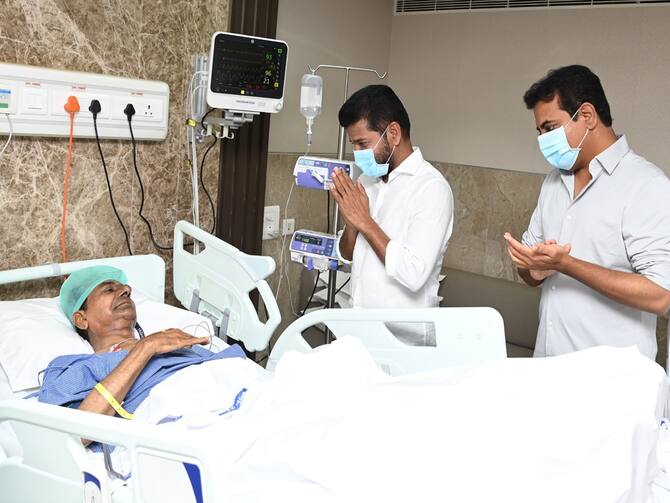 cm-revanth-reddy-visits-kcr-in-yashoda-hospital