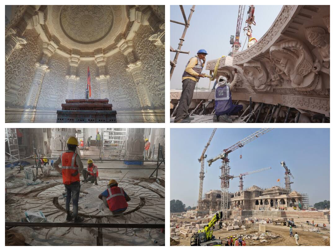 Ayodhya Ram Mandir: First Look Inside Sanctum Sanctorum Where Ram Lalla Idol Will Be Placed — Pics Ayodhya Ram Mandir: First Look Inside Sanctum Sanctorum Where Ram Lalla Idol Will Be Placed — Pics