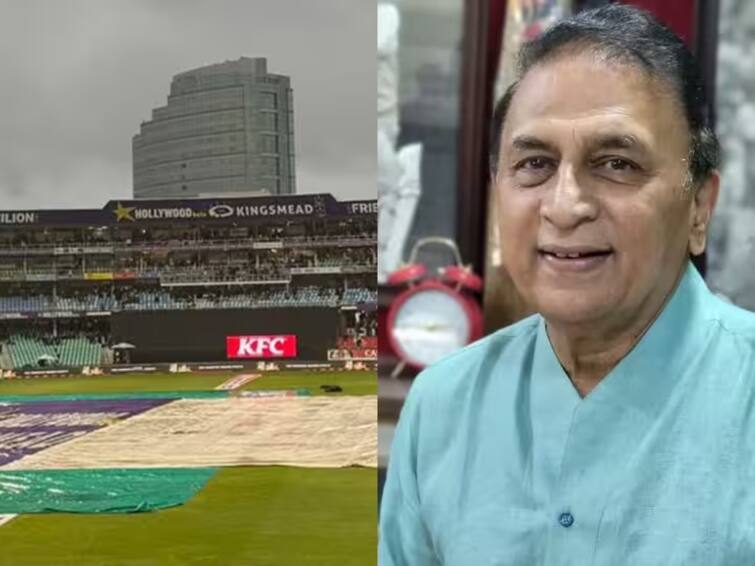 ind vs sa 1st t20i washed out due to rain and sunil gavaskar criticized south africa cricket board for bad for not covering whole ground Sunil Gavaskar: தார்ப்பாய் கொண்டு மூடும் அளவுக்கு கூட பணம் இல்லையா..? தென்னாப்பிரிக்க கிரிக்கெட் வாரியத்தை சாடிய கவாஸ்கர்!