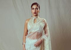Bhumi Pednekar Flaunts The Classic White And Gold Saree Look; Check Out The Pics