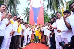 3 వేల కి.మీల మైలురాయికి నారా లోకేశ్ 'యువగళం' - పైలాన్ ఆవిష్కరణ