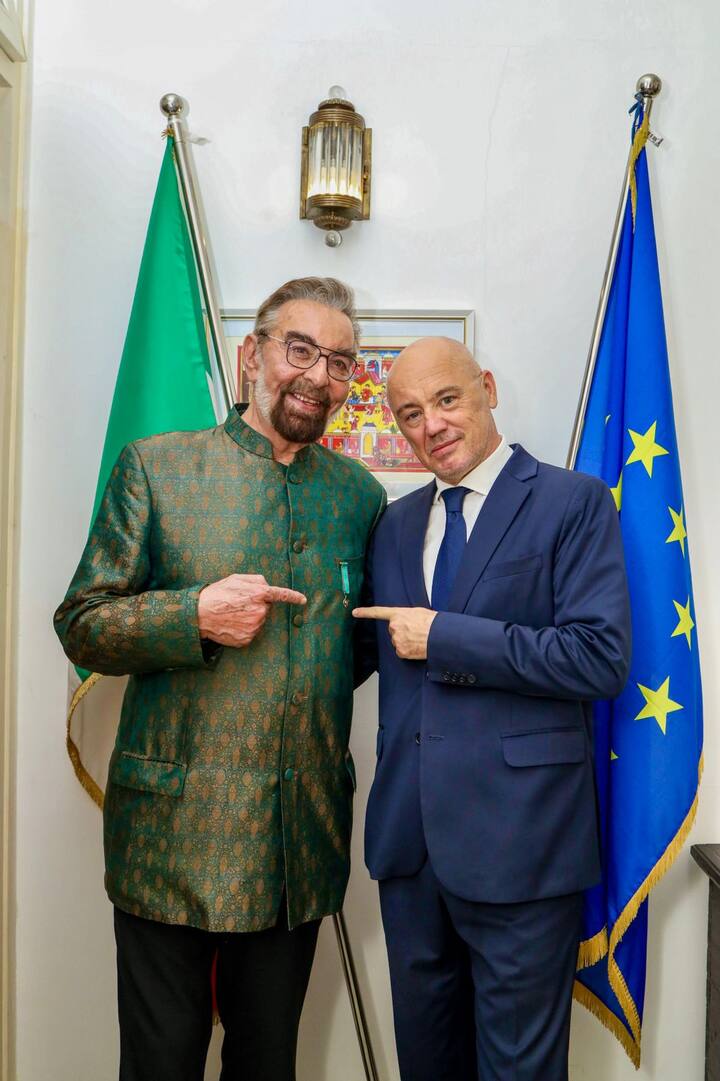 “This is a very emotional award for me,” Kabir said. “Being presented the Order of Merit, Italy’s highest honour, is the fulfillment of my life’s work in Italy. It’s even higher than Cavaliere (Knight), which they made me twelve years ago.