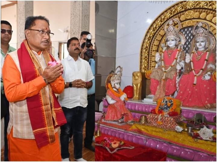 Vishnu Deo Sai Visits Ram Mandir Day After Being Elected BJP Next Chhattisgarh Chief Minister Chhattisgarh CM: सीएम मनोनीत होने के बाद विष्णु देव साय पहुंचे मंदिर, राम-जानकी की पूजा कर की दिन की शुरुआत