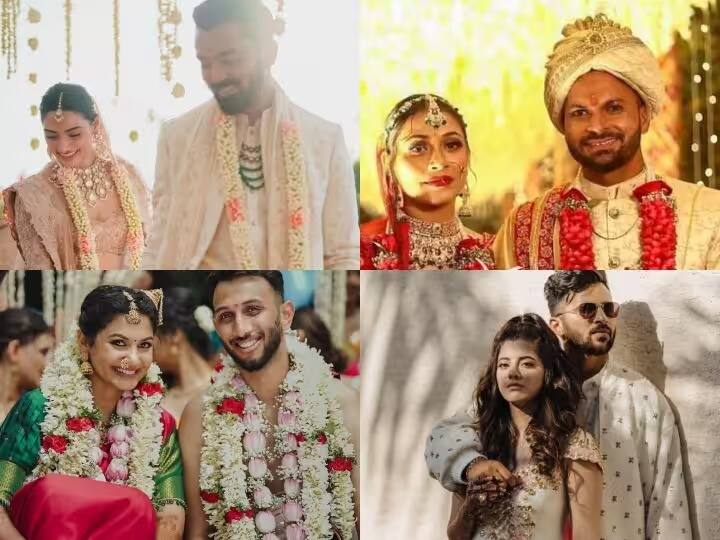 Indian Cricketer Married In 2023 : यंदांच्या वर्षात सात भारतीय क्रिकेटर लग्नाच्या बेडीत अडकले आहेत. केएल राहुलपासून ते मुकेश कुमारपर्यंत सात खेळाडूंनी लग्न केलेय.