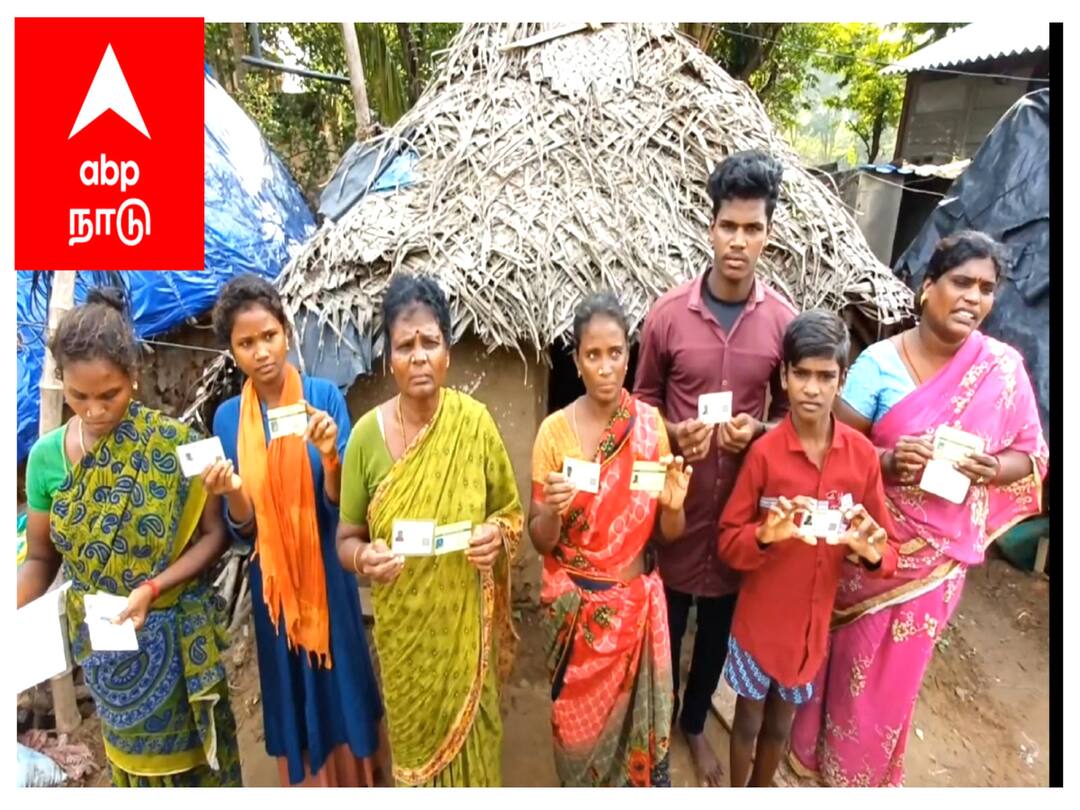 Caste certificate is required for education - irular people of Mayiladuthurai district TNN சாதிகள் இல்லையடி பாப்பா என கற்பிக்கும் பள்ளியில் கல்வி தொடர சாதி சான்றிதழ் வேண்டும் - இருளர் இன மக்கள்