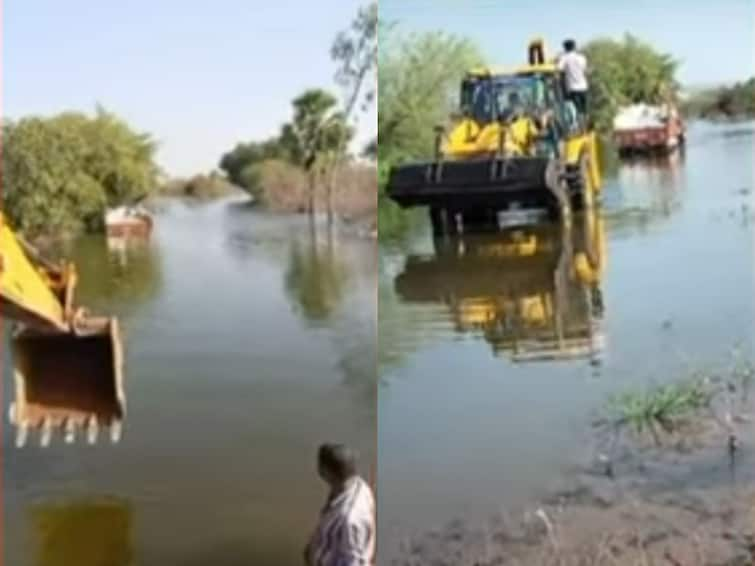 DCM driver driving according to Google Map The vehicle went into the Gauravelli project Google Map: గౌరవెల్లి ప్రాజెక్టులోకి దారి చూపిన గూగుల్‌ మ్యాప్‌-తృటిలో తప్పించుకున్న డీసీఎం డ్రైవర్‌