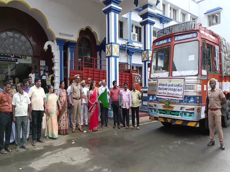 thiruvarur district relief products collector order michaung relief tnn மிக்ஜாம் பேரிடர் : சென்னைக்கு நிவாரண பொருட்கள்.. லாரிகளை கொடியசைத்து வழியனுப்பிய ஆட்சியர்