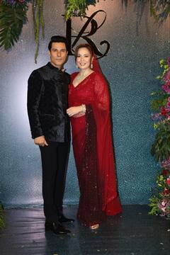 Randeep Hooda Lin Laishram Wedding Reception : रणदीप हुड्डा अन् लिन लैशरामचं ग्रँड वेडिंग रिसेप्शन; पाहा फोटो