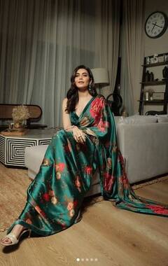 Karishma Tanna: ਕਰਿਸ਼ਮਾ ਤੰਨਾ ਨੇ ਸਾੜੀ ਪਾ ਕੇ ਫਲਾਂਟ ਕੀਤਾ ਪਰਫੈਕਟ ਫਿਗਰ, ਤਸਵੀਰਾਂ ਦੇਖ ਕੇ ਫੈਨਜ਼ ਹੋਏ ਦੀਵਾਨੇ