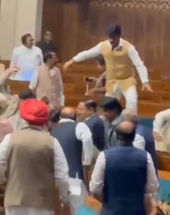 संसद की सुरक्षा में सेंध लगाने वाले शख्स की जमकर हुई धुनाई, देखें तस्वीरें