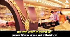 Gold Silver Price Today: ਸੋਨਾ-ਚਾਂਦੀ ਖਰੀਦਣ ਦਾ ਸ਼ਾਨਦਾਰ ਮੌਕਾ, ਲਗਾਤਾਰ ਡਿੱਗ ਰਹੇ ਨੇ ਭਾਅ, ਜਾਣੋ ਨਵੀਆਂ ਕੀਮਤਾਂ