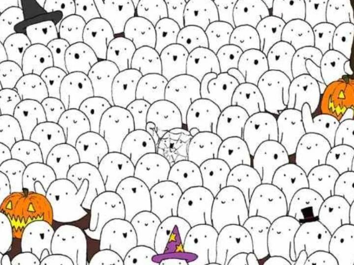 सोशल मीडिया पर कई बार दिमाग घुमा देने वाली तस्वीरें वायरल होती हैं. इस तस्वीर में भी भूतों के बीच एक भालू छिपा है. लेकिन इसी फोटो इस फोटो में भालू ढूंढना आसान नहीं है.