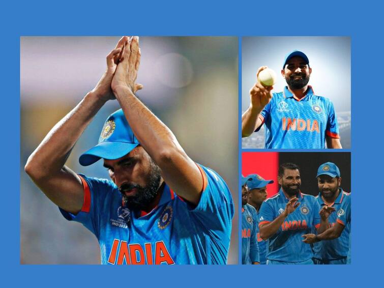 Mohammed Shami name has been recommended for Arjun Award after his performance in World Cup 2023 Mohammed Shami : वर्ल्डकप 'हिरो' मोहम्मद शमीला मोठी बक्षिसी मिळणार? बीसीसीआयच्या विनंतीनंतर यादीत नाव सामील