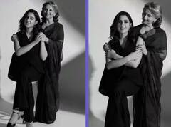 Sara Ali Khan Photos: ઓલ બ્લેક લૂકમાં સારા અલી ખાને દાદી શર્મિલા ટાગોર સાથે કરાવ્યું ફોટોશૂટ