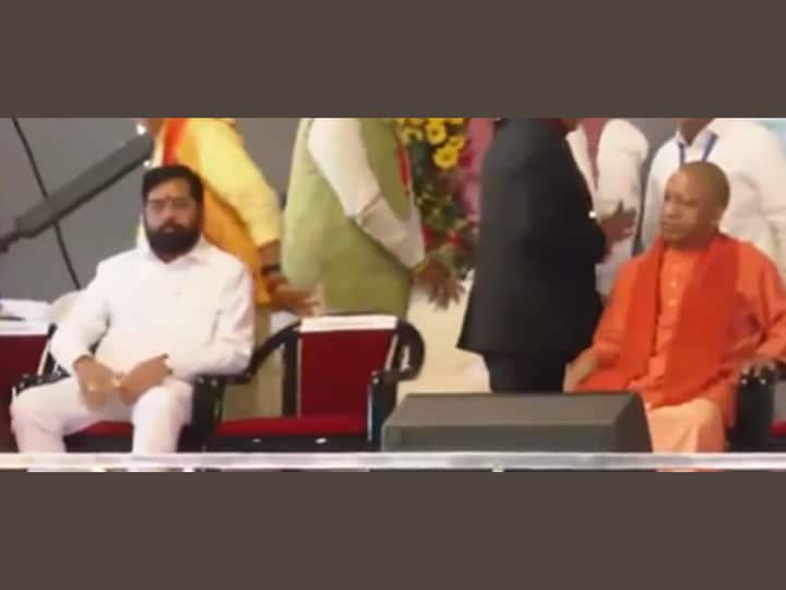 Maharashtra Chief Minister Eknath Shinde and Uttar Pradesh Chief Minister Yogi Adityanath also attended the ceremony along with other top leaders of the nation. (Image Source: X/@ANI)