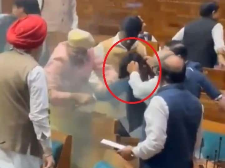 Security Breach in Lok Sabha: संसद भवन में सुरक्षा चूक होने के बाद राजनीति भी तेज गई है. इस दौरान दर्शक दीर्घा से कूदने वाले शख्स को वहां मौजूद सांसदों ने खूब पीटा.