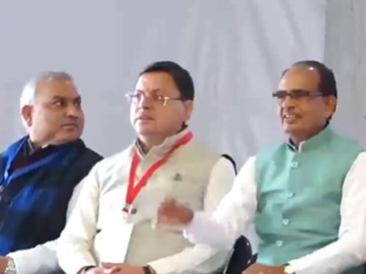 Former Madhya Pradesh Chief Minister Shivraj Singh Chouhan, and Uttarakhand Chief Minister Pushkar Singh Dhami were also present at the swearing-in ceremony. (Image Source: X/@ANI)