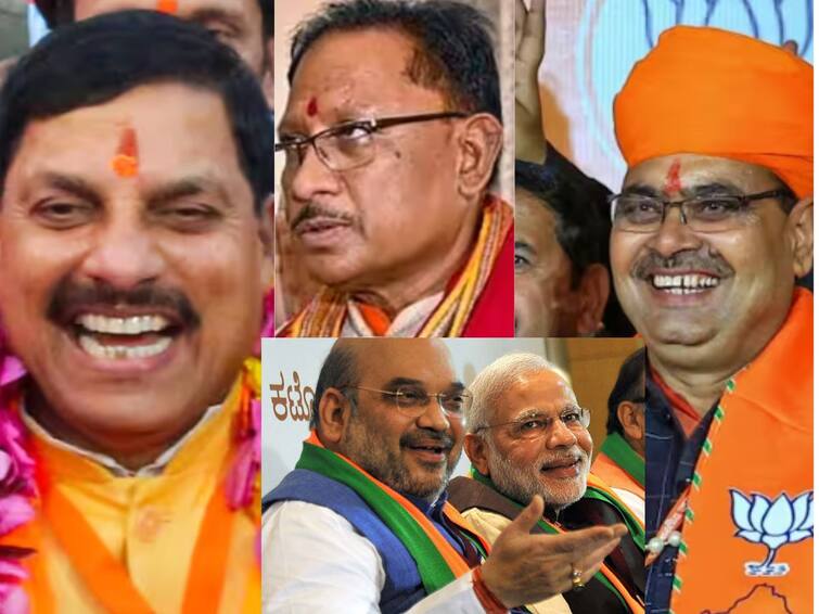 After 5 state election BJP made 3 new faces as Chief Ministers Parliamentary Elections 2024 calculation ABPP BJP Parliament Election 2024:  3 புதிய முகங்களை முதலமைச்சர்களாக்கியது ஏன்? பா.ஜ.க.வின் அரசியல் கணக்கு என்ன?- ஓர் அலசல்