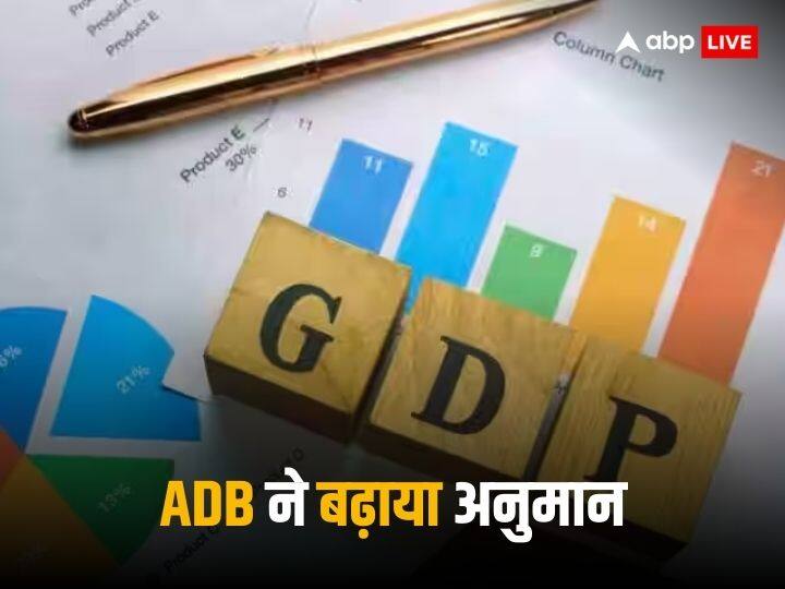 Asian Development Bank raises Indian GDP Growth Forecast for current financial year ADB India GDP Forecast: आरबीआई के बाद अब एडीबी ने भी बढ़ाया भारत की ग्रोथ का अनुमान, इतनी रह सकती है वृद्धि दर
