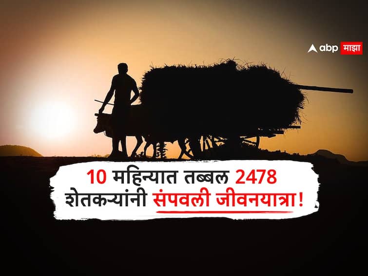 2478 farmers ended life in January 2023 to 31 October 2023 10 months Farmers news Maharashtra Assembly Winter Session marathi news धक्कादायक! महाराष्ट्रात 10 महिन्यात तब्बल 2478 शेतकऱ्यांनी संपवली जीवनयात्रा, राज्य सरकारची कबुली