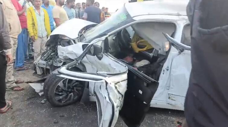 4 killed in two serious accidents in the state, hit-and-run in Kadi, truck-car collision on Rajkot-Ahmedabad highway રાજ્યમાં બે ગંભીર અકસ્માતમાં 4ના મોત, કડીમાં હિટ એન્ડ રન તો રાજકોટ-અમદાવાદ હાઈવે પર ટ્રક-કાર વચ્ચે ટક્કર