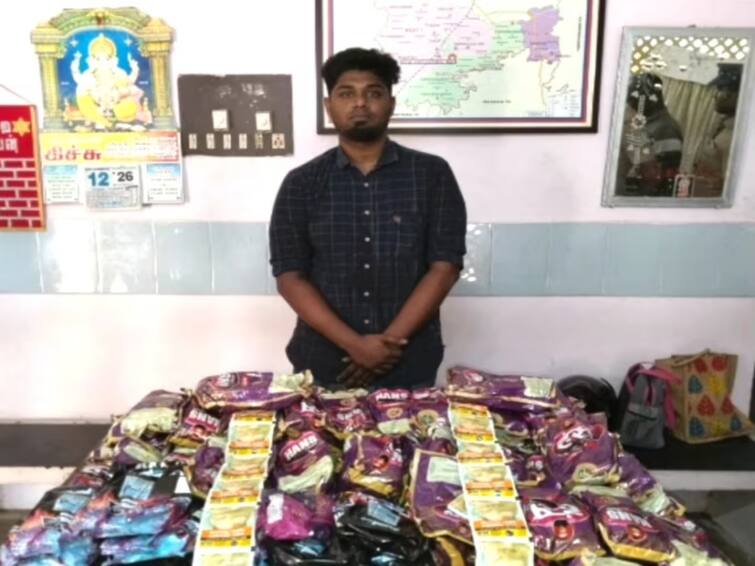 Mayiladuthurai vaithishwarankovil Prohibited Tobacco shop sale Vendors arrested TNN சீர்காழி அருகே போதைப் பொருட்கள் விற்பனை செய்த கடைக்கு சீல் - உரிமையாளர் கைது