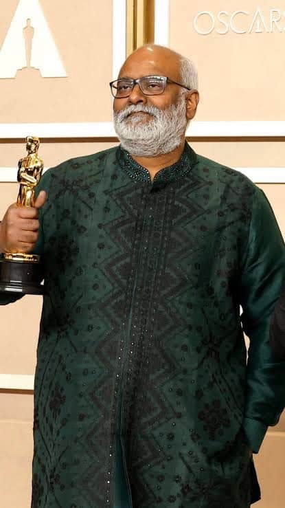 Composer M M Keeravani added a golden feather to his illustrious cap as he secured an Oscar for the enchanting song 