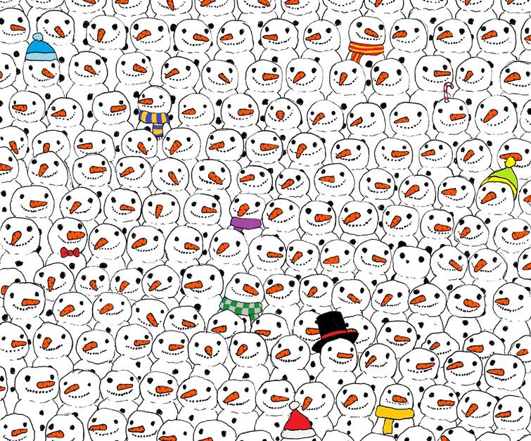 Brain Teaser Can You Able To Spot  Bear Among Snowmen Tamil Puzzles Brain Teaser: பனி மனிதர்களுக்கு நடுவிலே பதுங்கி இருக்கும் கரடி- 10 விநாடி சவாலுக்கு நீங்க தயாரா?