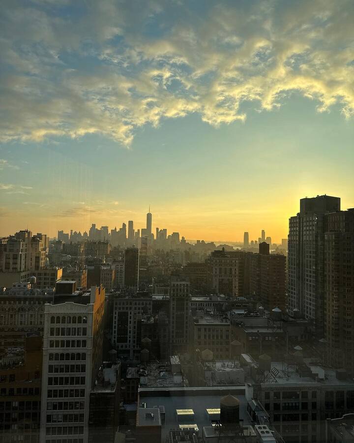 Selena added a photo of the iconic skyline of New York along with a photograph of herself smiling with her pals.