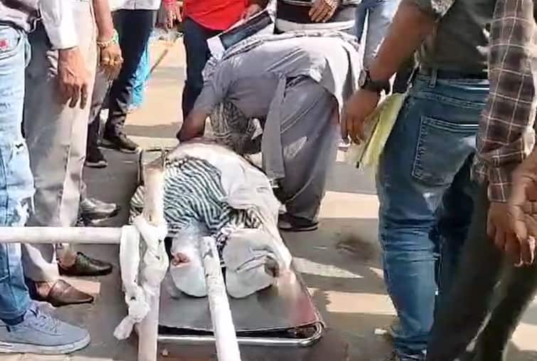 A woman fell down on the road after the stretcher broke at the Surat Civil Hospital Surat Hospital: ઘોર બેદરકારી,પગમાં ફેકચરના ઇલાજ માટે મહિલા હોસ્પિટલ પહોંચી, સ્ટ્રેચર તૂટતાં   નીચે પટકાઇ