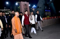 In Pics: दो दिवसीय दौरे पर वाराणसी आए सीएम योगी, देखें- कार्यक्रम की तस्वीरें