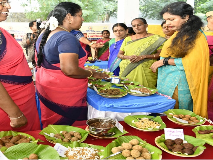 பாரம்பரிய உணவு முறைகளை மீட்டெடுக்க தேனியில் சிறுதானிய உணவுத் திருவிழா