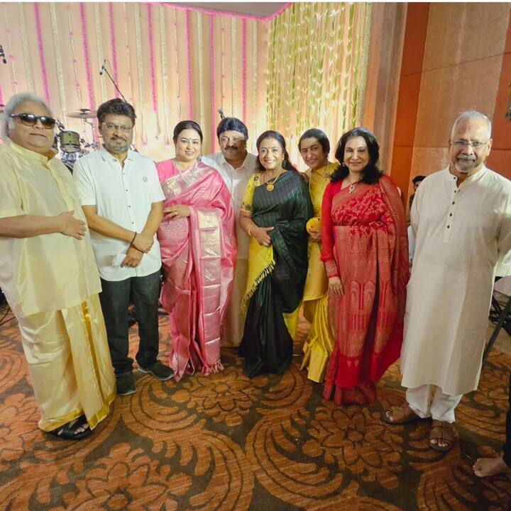 ஆதிக் ரவிச்சந்திரன் - ஐஷ்வர்யா திருமணத்தில் இயக்குநர் மணிரத்னம், இயக்குநர் கே. பாக்யராஜ் மற்றும் அவரது மனைவி பூர்ணிமா பாக்யராஜ்.. நடிகை சுஹாசினி..