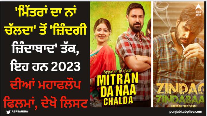 Superflop Punjabi Movies Of 2023: ਅੱਜ ਤੁਹਾਨੂੰ ਦੱਸਣ ਜਾ ਰਹੇ ਹਾਂ ਸਾਲ 2023 ਦੀਆਂ ਮਹਾਫਲੌਪ ਫਿਲਮਾਂ ਬਾਰੇ, ਜਿਹੜੀਆਂ ਕਰੋੜਾਂ ਦੇ ਬਜਟ ਨਾਲ ਬਣੀਆਂ, ਪਰ ਬਾਕਸ ਆਫਿਸ 'ਤੇ ਲੱਖਾਂ 'ਚ ਸਿਮਟ ਕੇ ਰਹਿ ਗਈਆਂ। ਦੇਖੋ ਲਿਸਟ: