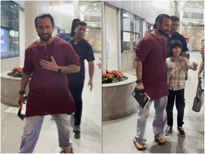 बॉलीवुड के छोटे नवाब सैफ अली खान हाल ही में मुंबई के एयरपोर्ट पर स्पॉट हुए हैं. ऐसे में जब-जब सैफ एयरपोर्ट पर दिखे हैं, फैंस उनके साथ एक फोटो खिंचवाने के लिए बेताब हो जाते हैं.