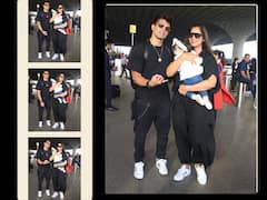 बेटी देवी और पति करण सिंह ग्रोवर संग एयरपोर्ट पर स्पॉट हुईं बिपाशा बसु, एक्ट्रेस ने ब्लैक में की 'फाइटर' एक्टर संग ट्वीनिंग, लगीं बेहद स्टाइलिश