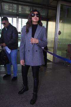 Shilpa Shetty Gives Boss Lady Vibes At Mumbai Airport; See Pics