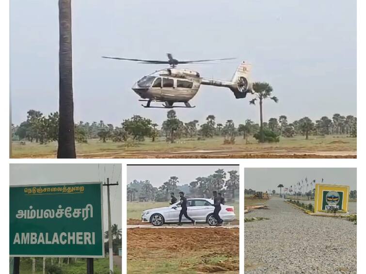 Thoothukudi news Helicopter landing issue near sathankulam Complaint at VAO police station TNN சாத்தான்குளம் அருகே ஹெலிகாப்டர் தரையிறங்கிய விவகாரம்: விஏஓ காவல் நிலையத்தில் புகார்