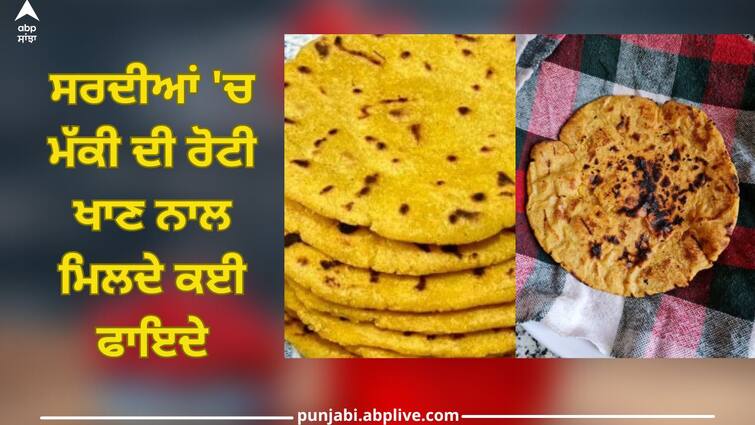 Many benefits of eating Makki Roti in winter, beneficial in everything from weight loss to diabetes Makki Ki Roti In Winter: ਸਰਦੀਆਂ 'ਚ ਮੱਕੀ ਦੀ ਰੋਟੀ ਖਾਣ ਨਾਲ ਮਿਲਦੇ ਕਈ ਫਾਇਦੇ, ਭਾਰ ਘਟਾਉਣ ਤੋਂ ਲੈ ਕੇ ਡਾਇਬੀਟੀਜ਼ ਤੱਕ ਹਰ ਚੀਜ਼ 'ਚ ਫਾਇਦੇਮੰਦ