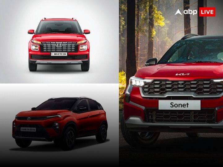 New Kia Sonet vs Hyundai Venue vs Tata Nexon features and specs Car Comparison: देखिए नई किआ सोनेट, हुंडई वेन्यू और टाटा नेक्सन के फीचर्स और स्पेसिफिकेशन का कंपेरिजन, जानिए कौन किस मामले में है बेहतर?