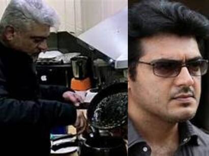 Ajith incarnated as a chef cooking chicken gravy vidamuyarchi shooting spot Ajith Chicken Gravy : சமையல் கலைஞர் அவதாரம் எடுத்த அஜித்.. சிக்கன் கிரேவி சமைத்து அசத்தல்.. விடாமுயற்சி சுவாரஸ்யம்..