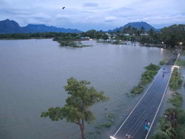 The farmers have been the worst hit. This image shows flooded paddy fields after heavy rain. (Image Source: PTI)