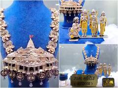 Ram Temple-Themed Necklace Crafted With 5,000 Diamonds In Gujarat's Surat — IN PICS